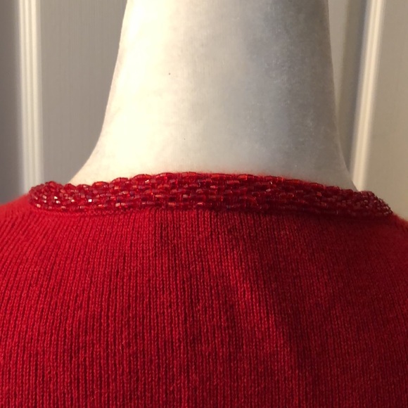 Lane Crawford 100% Cashmere Beaded Sweater - Picture 4 of 4
